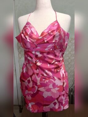 Hello Molly Pink Floral Slip Dress